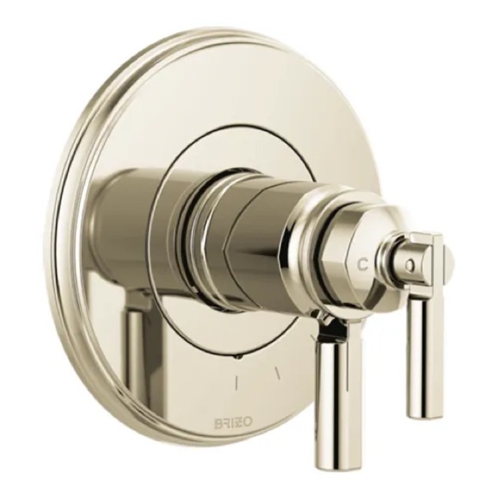 Brizo Invari T60076-PN TEMPASSURE Thermostatic Valve Only Trim Polished Nickel
